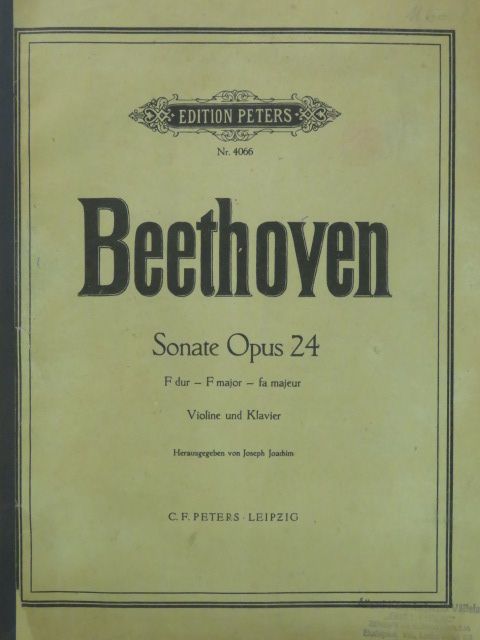 Beethoven - Sonate Opus 24 [antikvár]
