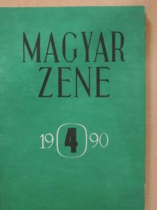 Bieliczkyné Buzás Éva - Magyar Zene 1990/4. (dedikált példány) [antikvár]
