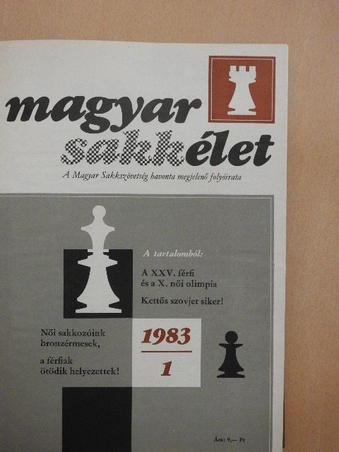 Adorján András - Magyar Sakkélet 1983-84. január-december [antikvár]