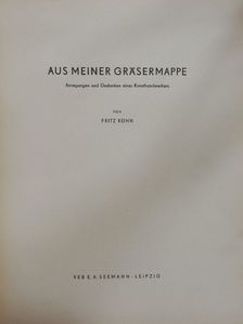 Aus Meiner Gräsermappe [antikvár]