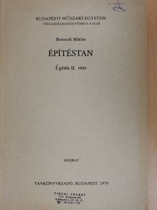 Breinich Miklós - Építéstan [antikvár]