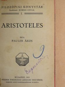 Braun Ottó - Aristoteles/Bevezetés a történetfilozófiába [antikvár]