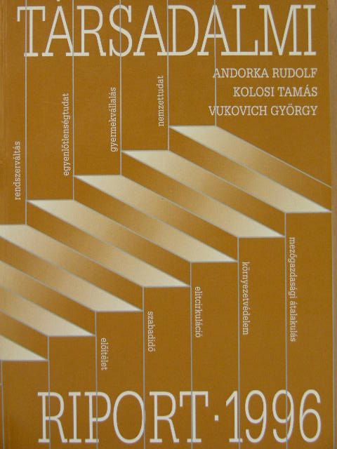 Ferge Zsuzsa - Társadalmi riport 1996 [antikvár]