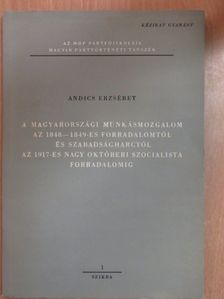 Andics Erzsébet - A magyarországi munkásmozgalom az 1848-1849-es forradalomtól és szabadságharctól az 1917-es nagy októberi szocialista forradalomig [antikvár]