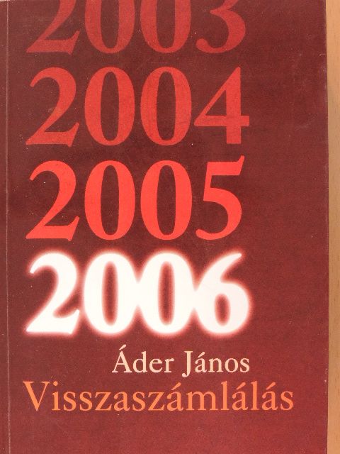 Áder János - Visszaszámlálás [antikvár]