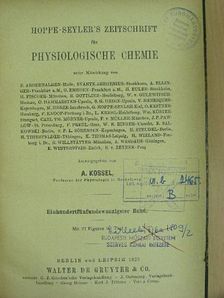 F. Knoop - Hoppe-Seyler's Zeitschrift für Physiologische Chemie 1923 [antikvár]