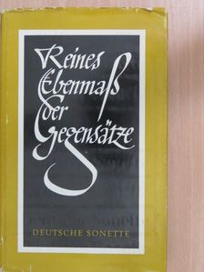 Daniel Georg Morhof - Reines Ebenmaß der Gegensätze [antikvár]