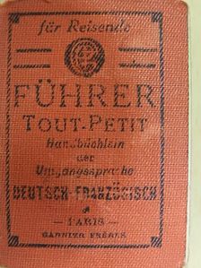 Handbüchlein der Umgangssprache Deutsch-Französisch (minikönyv) [antikvár]