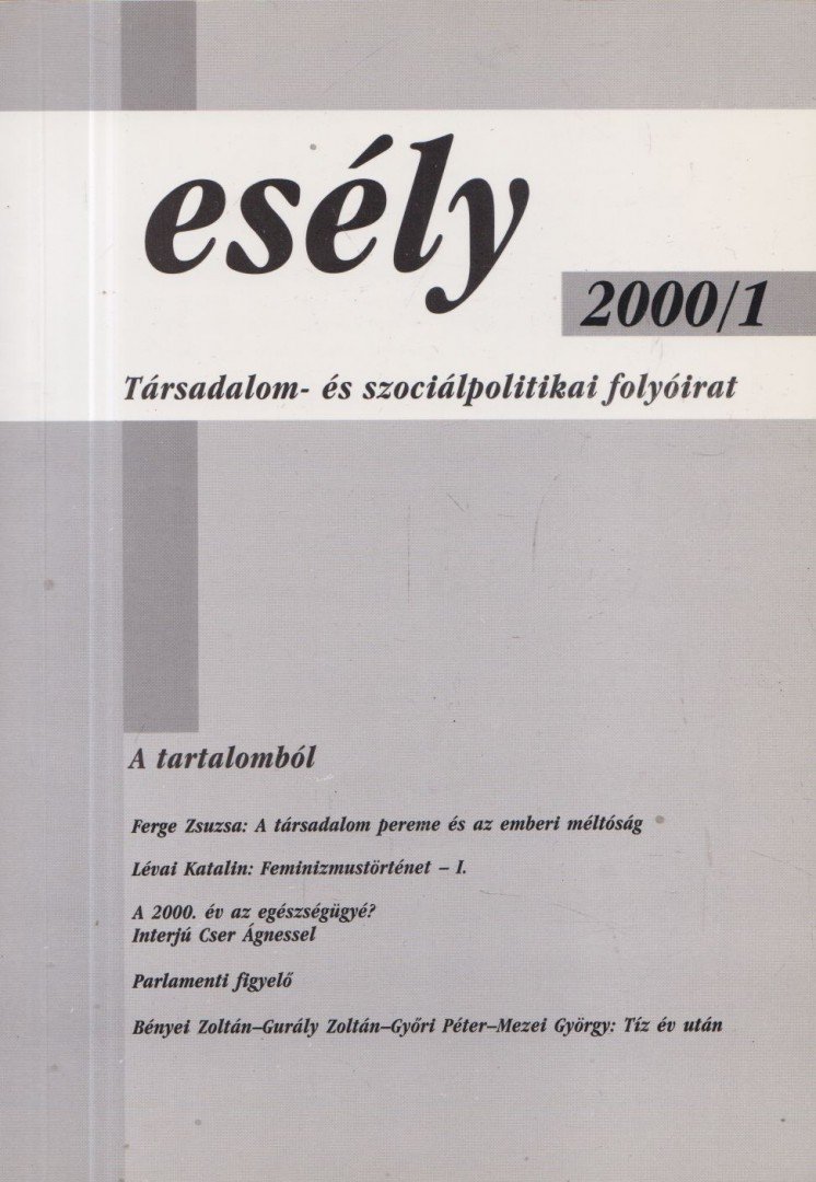 Nyilas Mihály (főszerk.) - Esély 2000/ 1 [antikvár]