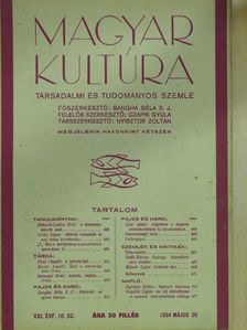 Bangha Béla S. J. - Magyar Kultúra 1934. május 20. [antikvár]