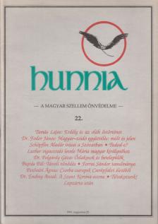 KUNSZABÓ FERENC - Hunnia 22. 1991. augusztus [antikvár]