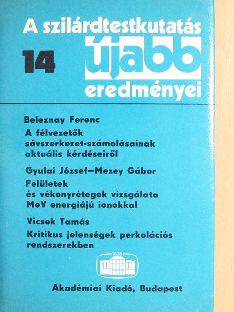 Beleznay Ferenc - A szilárdtestkutatás újabb eredményei 14. [antikvár]