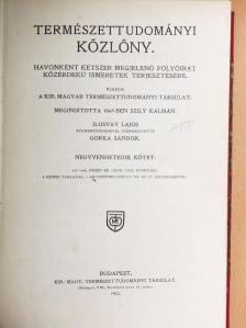 Aujeszky Aladár - Természettudományi Közlöny 1915. (nem teljes évfolyam) [antikvár]