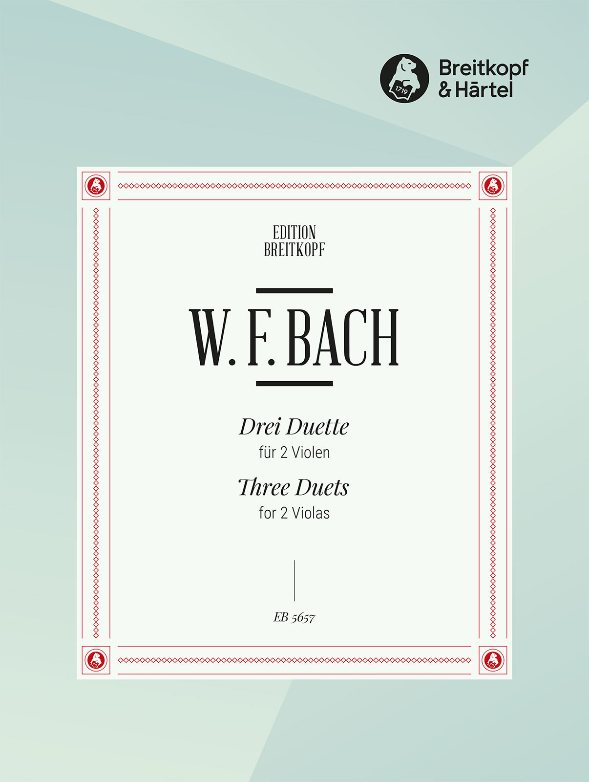 BACH, W.FR. - DREI DUETTE FÜR ZWEI VIOLEN (JOACHIM ALTEMARK)