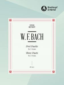 BACH, W.FR. - DREI DUETTE FÜR ZWEI VIOLEN (JOACHIM ALTEMARK)