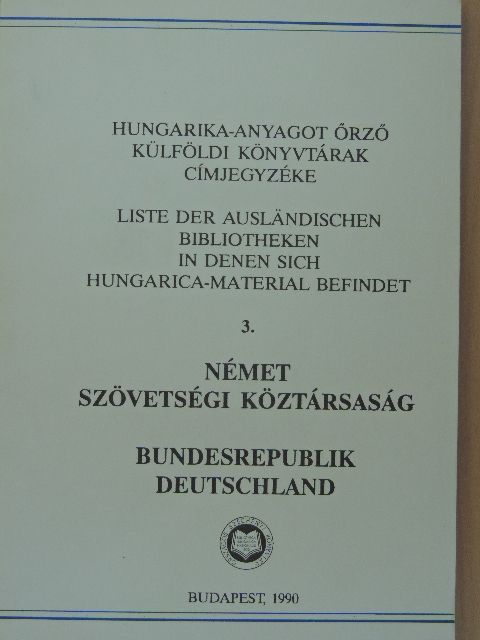 Német Szövetségi Köztársaság [antikvár]