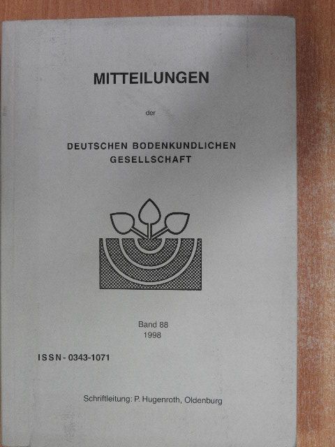 J. Augustin - Mitteilungen der Deutschen Bodenkundlichen Gesellschaft 88 [antikvár]