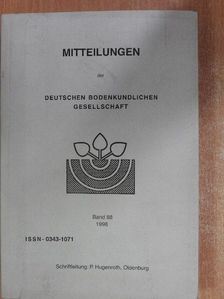 J. Augustin - Mitteilungen der Deutschen Bodenkundlichen Gesellschaft 88 [antikvár]