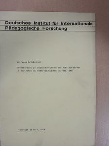 Wolfgang Grünleitner - Untersuchung zur Sprachausbildung von Russischlehrern an deutschen und österreichischen Universitäten [antikvár]