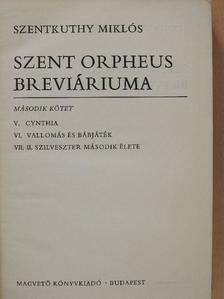 Szentkuthy Miklós - Szent Orpheus breviáriuma II. [antikvár]