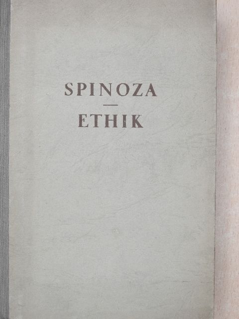 Benedict De Spinoza - Ethik [antikvár]