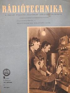 Füvesi Gyula - Rádiótechnika 1956. szeptember [antikvár]