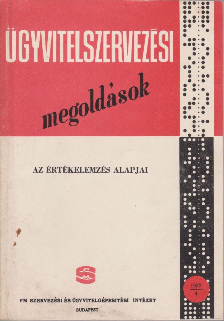 Gáspár Péter Pál - Az értékelemzés alapjai [antikvár]