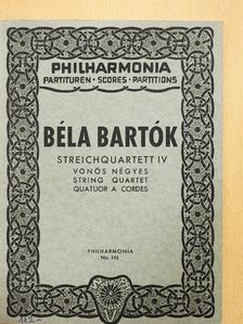 Bartók Béla - Streichquartett IV. [antikvár]