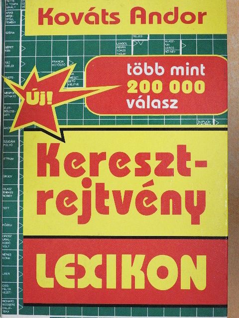 Kováts Andor - Keresztrejtvény lexikon [antikvár]