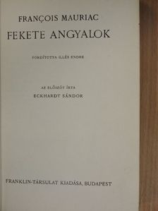 Francois Mauriac - Fekete angyalok [antikvár]