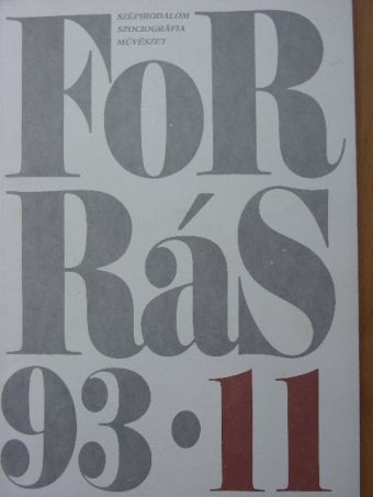 Balassa Péter - Forrás 1993. november [antikvár]