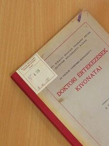 Adamecz János - A Budapesti Királyi Pázmány Péter Tud. Egyetem Bölcsészeti Karán az 1925/26-ik tanévben elfogadott doktori értekezések kivonatai [antikvár]