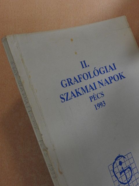 II. grafológiai szakmai napok [antikvár]