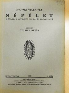 Beke Ödön - Ethnographia - Népélet 1936/3. [antikvár]