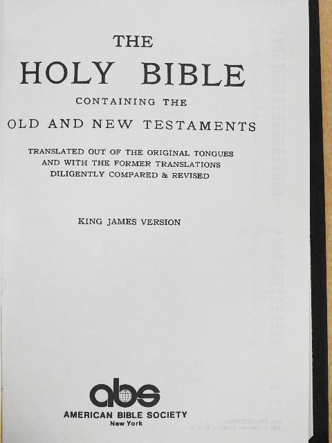 The Holy Bible containing the Old and New Testaments [antikvár]