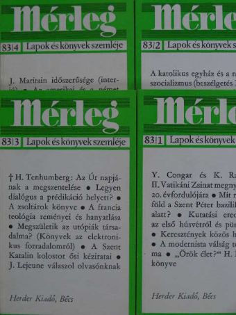 C. Geffré - Mérleg 1983/1-4. [antikvár]