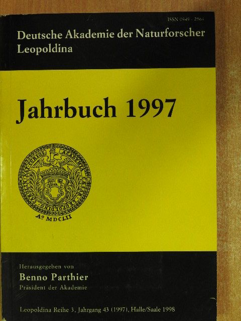 Bärbel Friedrich - Deutsche Akademie der Naturforscher Leopoldina Jahrbuch 1997 [antikvár]