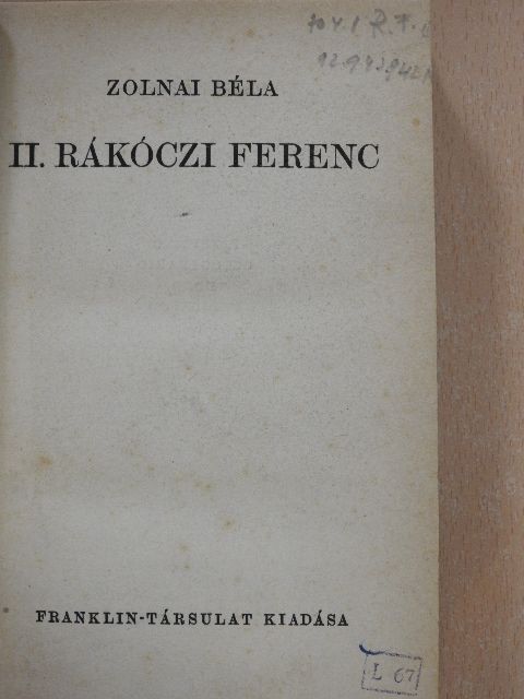 Zolnai Béla - II. Rákóczi Ferenc [antikvár]