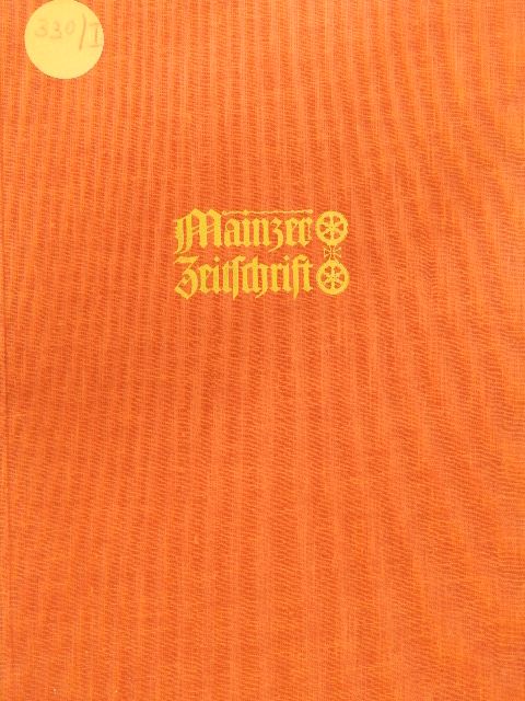 Dr. Arthur Schlegel - Mainzer Zeitschrift 56/57, 1961/62 [antikvár]