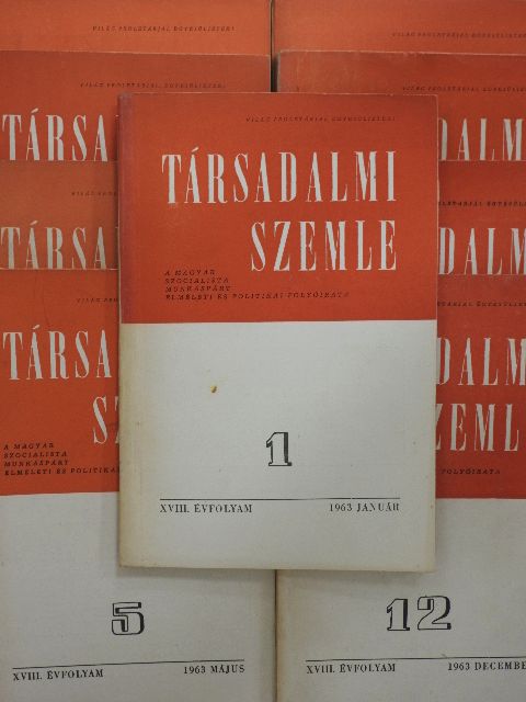 Apró Éva - Társadalmi Szemle 1963. (nem teljes évfolyam) [antikvár]
