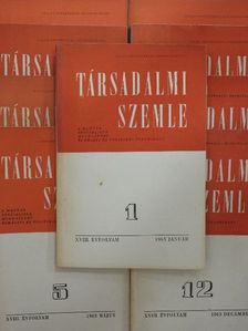 Apró Éva - Társadalmi Szemle 1963. (nem teljes évfolyam) [antikvár]