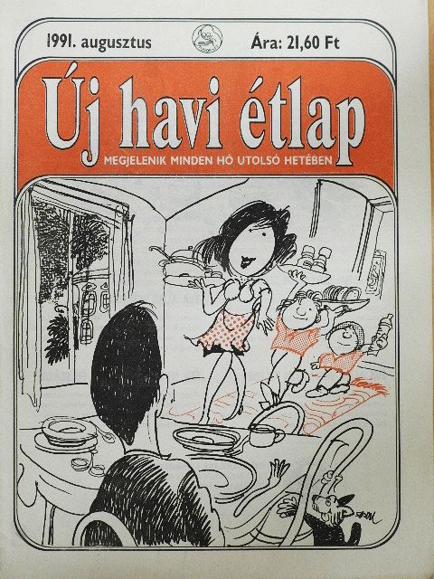 Új havi étlap 1991. augusztus [antikvár]