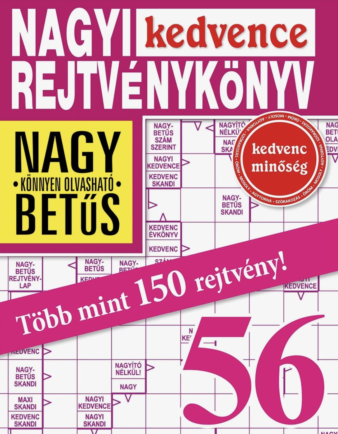 Nagyi Kedvence Rejtvénykönyv 56