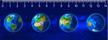MC905 - Continents Kontinensek 3D vonalzó 148 * 55 MM