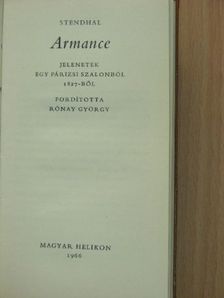 Stendhal - Armance [antikvár]