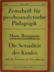 Marie Bonaparte - Zeitschrift für psychoanalytische Pädagogik Oktober 1931 [antikvár]