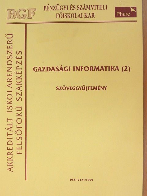 Gazdasági informatika 2. [antikvár]