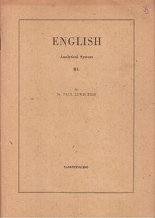 Bíró Lajos Pál - English III. [antikvár]