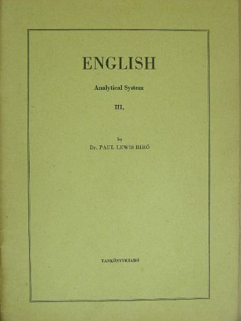 Dr. Bíró Lajos Pál - English III. [antikvár]