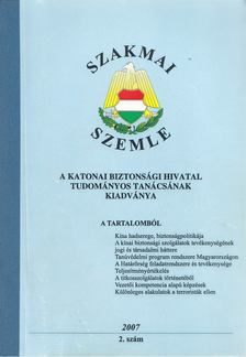 Dr. Stefán Géza - Szakmai Szemle 2007/2. szám [antikvár]